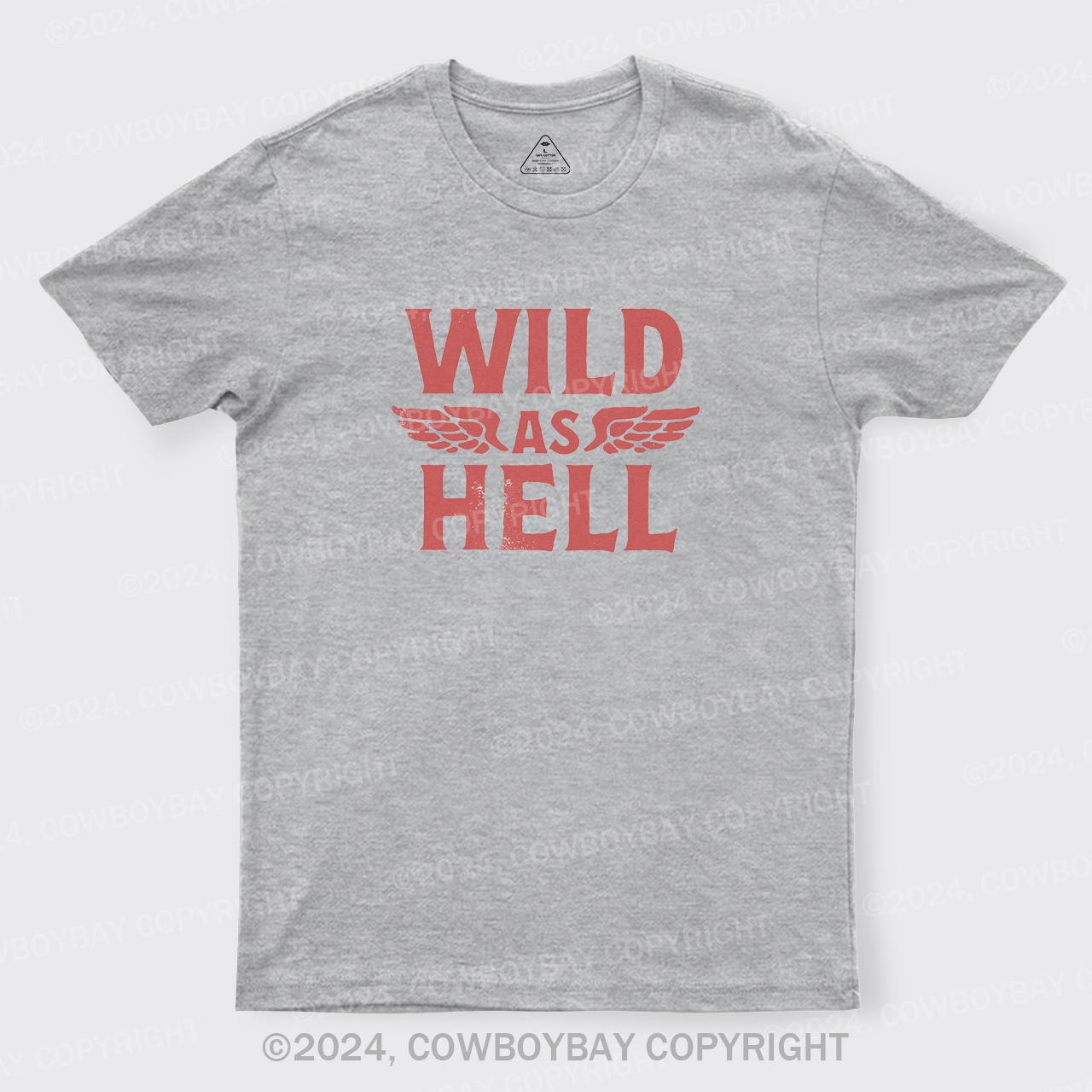 Wild As Hell Wings Rock N Roll Cowgirl T-Shirts