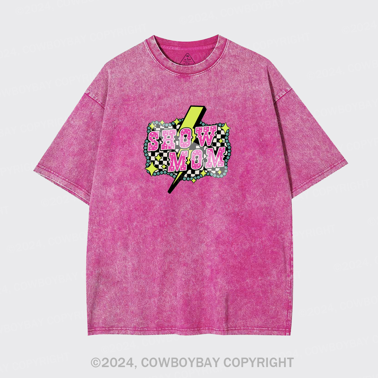 Show Mom Cowgirl Garment-dye Tees