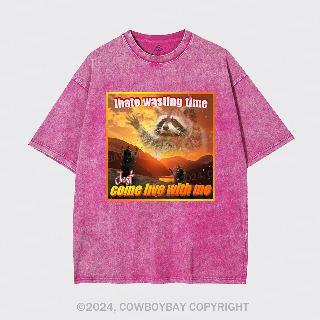 I Hate Wasting Time Just Come Live With Me Garment-dye Tees