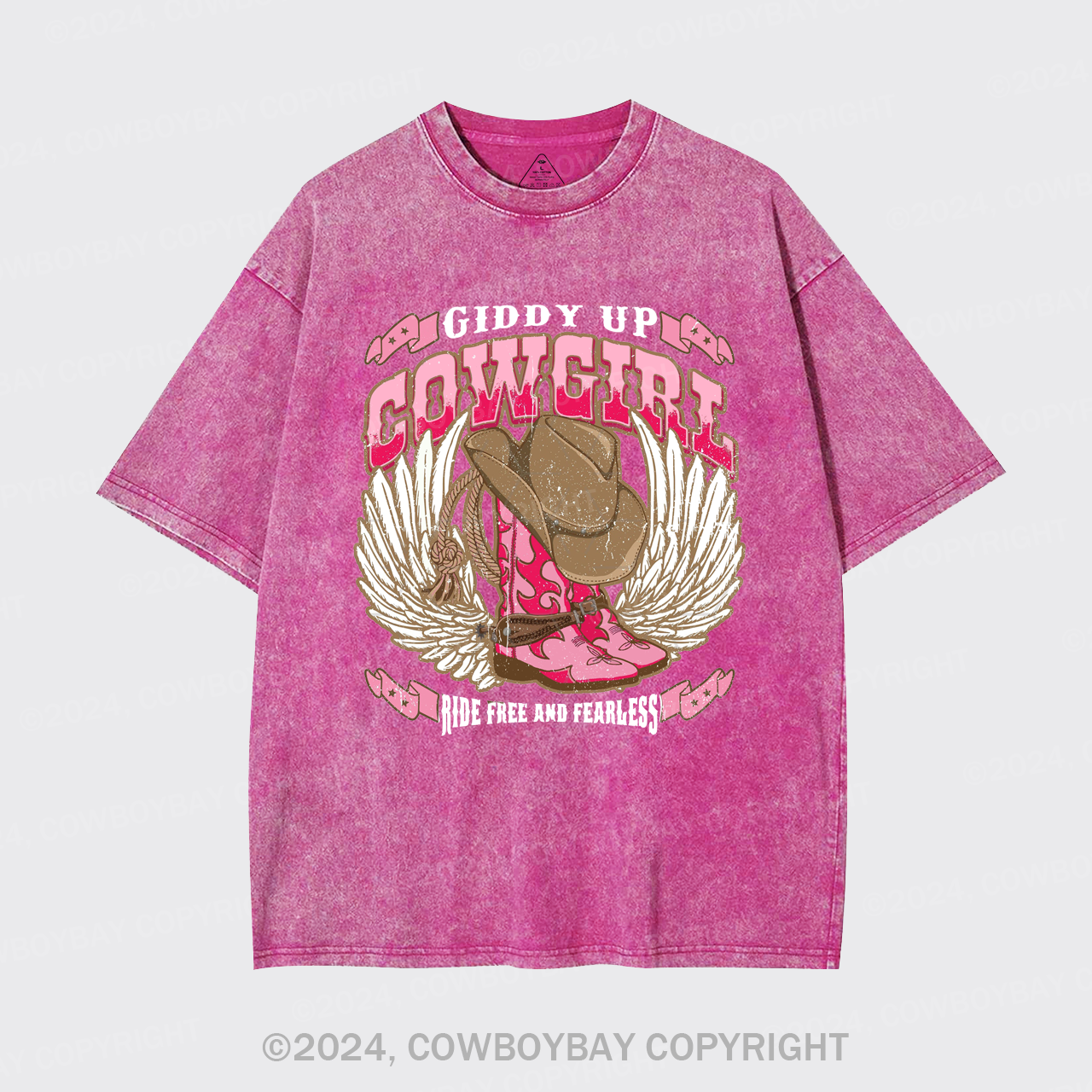 Giddy Up Cowgirl Garment-dye Tees