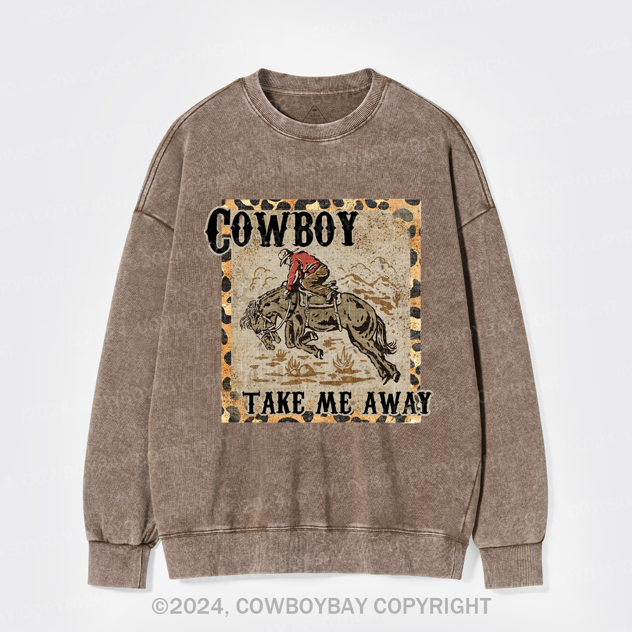 Cowboy Take Me Away,Western 90s Washed Sweatshirts