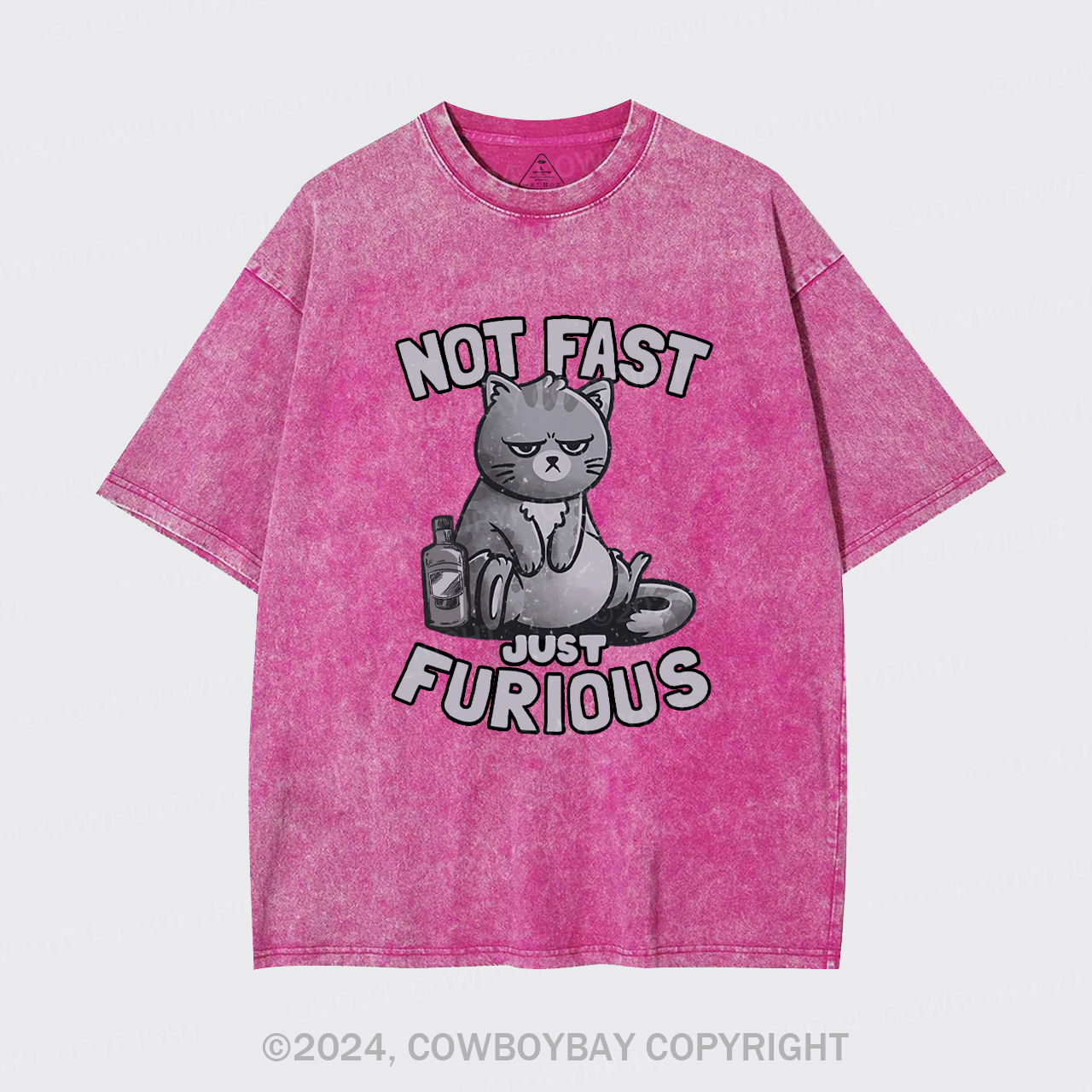 Not Fast Just Furious Cat Garment-dye Tees