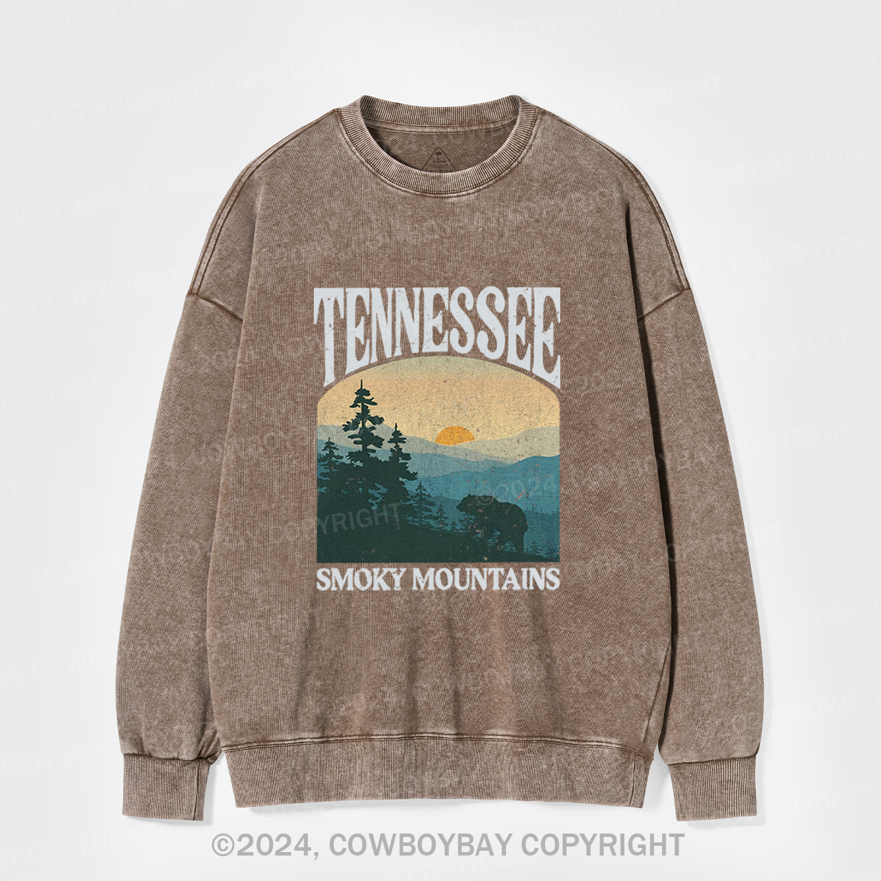 Tennessee Smoky Mountains Washed Sweatshirts