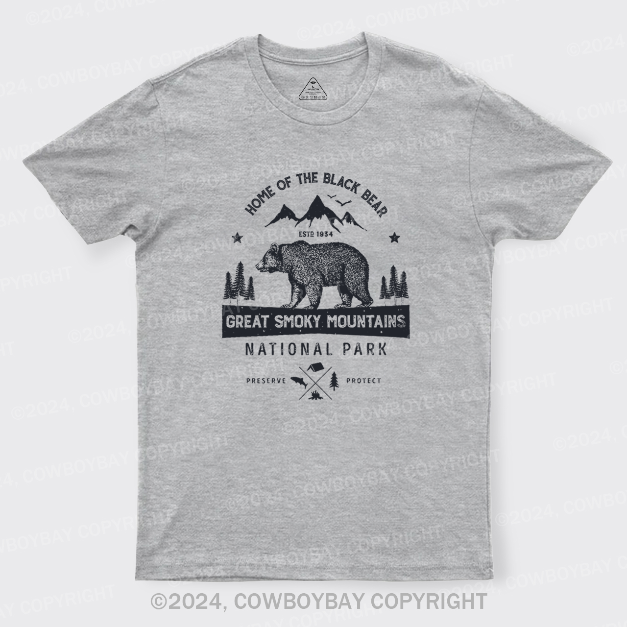 Great Smoky Mountains Home Of The Black Bear T-Shirts