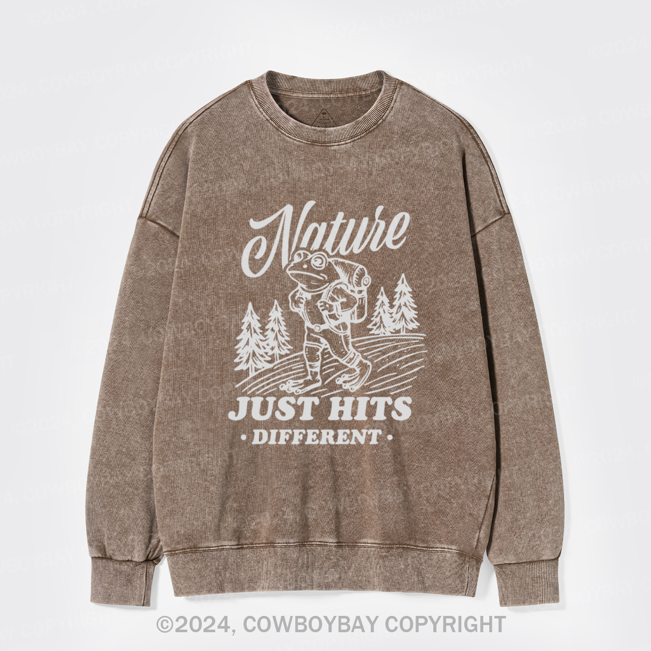 Nature Just Hits Different Washed Sweatshirts