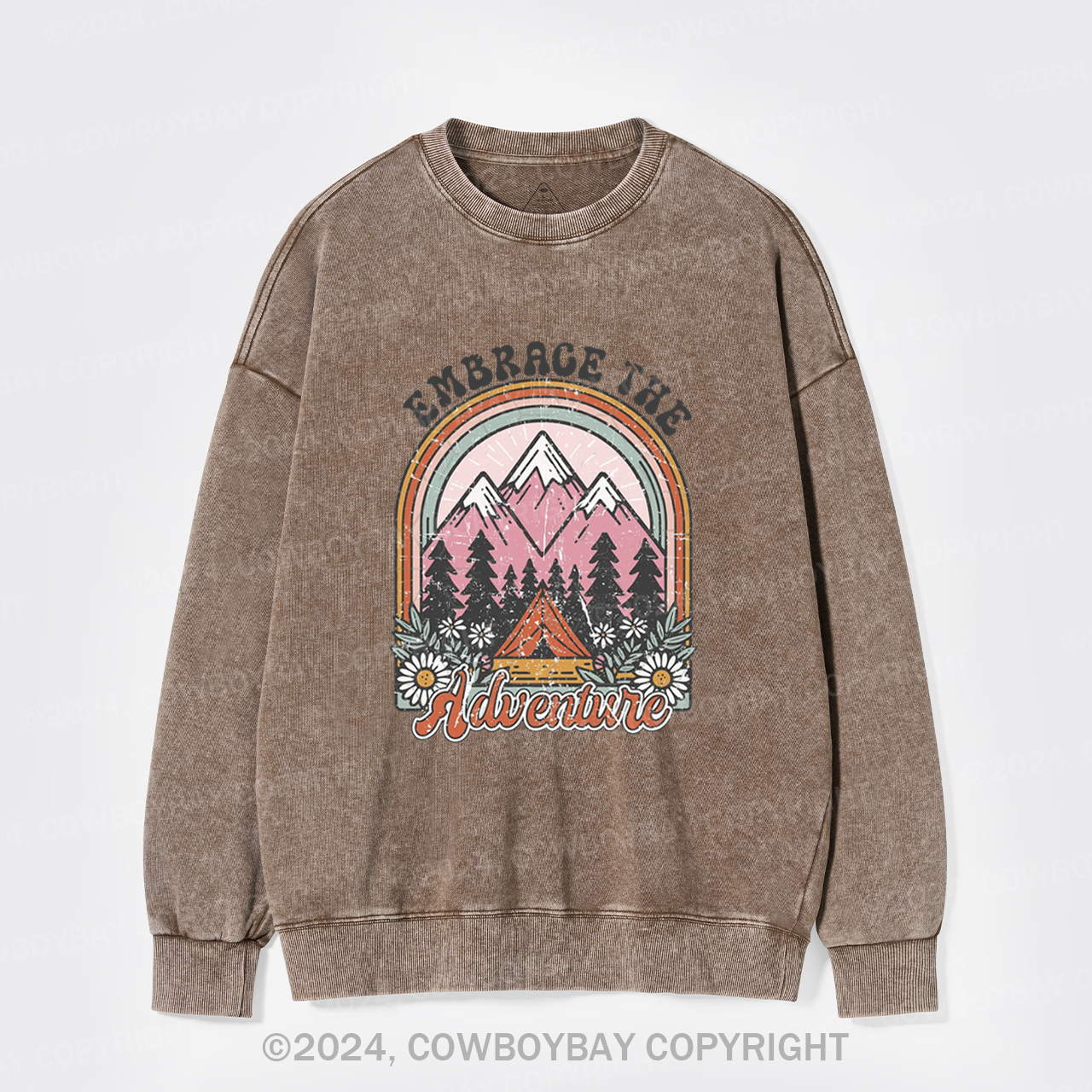 Embrace The Adventure Washed Sweatshirts