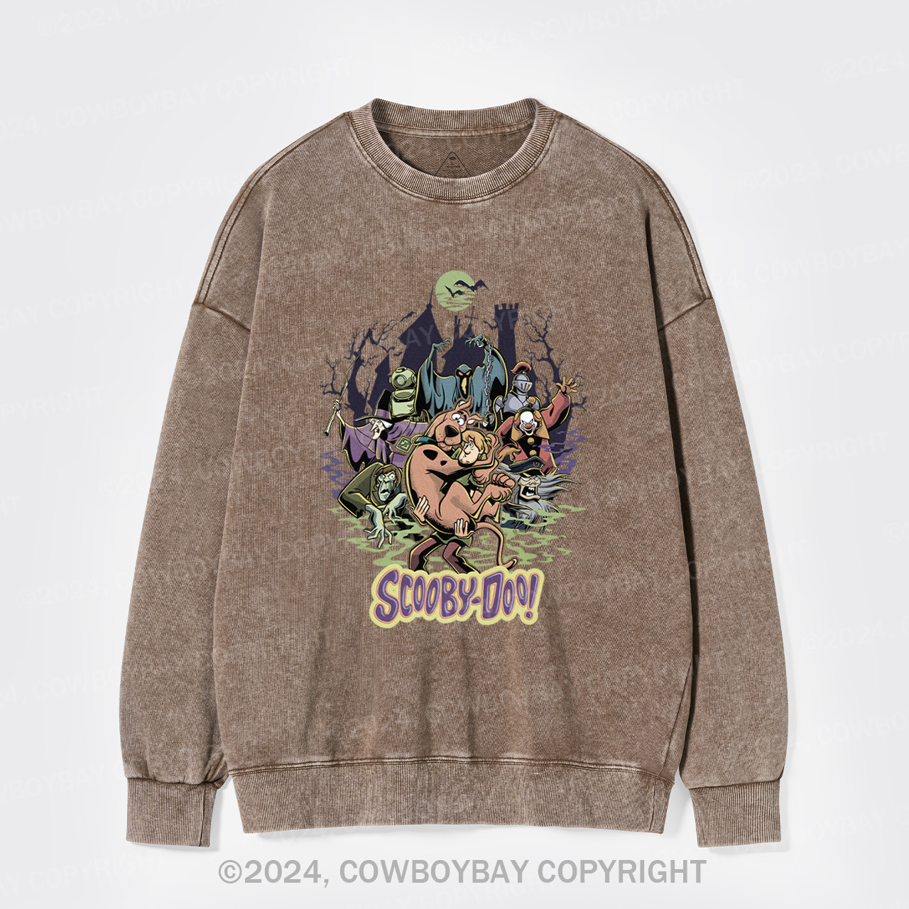 Retro Halloween Vintage Washed Sweatshirts