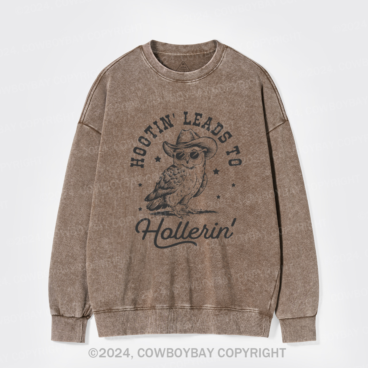 Hootin' Leads To Hollerin Washed Sweatshirts