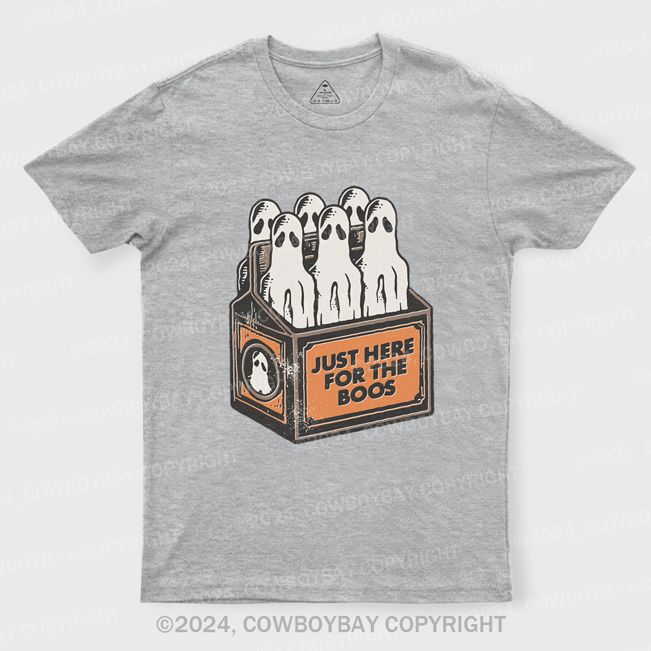 Here For The Boos 6 Pack Booze Ghost Beer Bottles T-Shirts