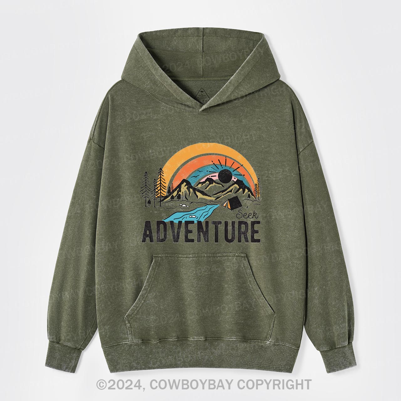 Seek Adventure Garment-Dye Hoodies
