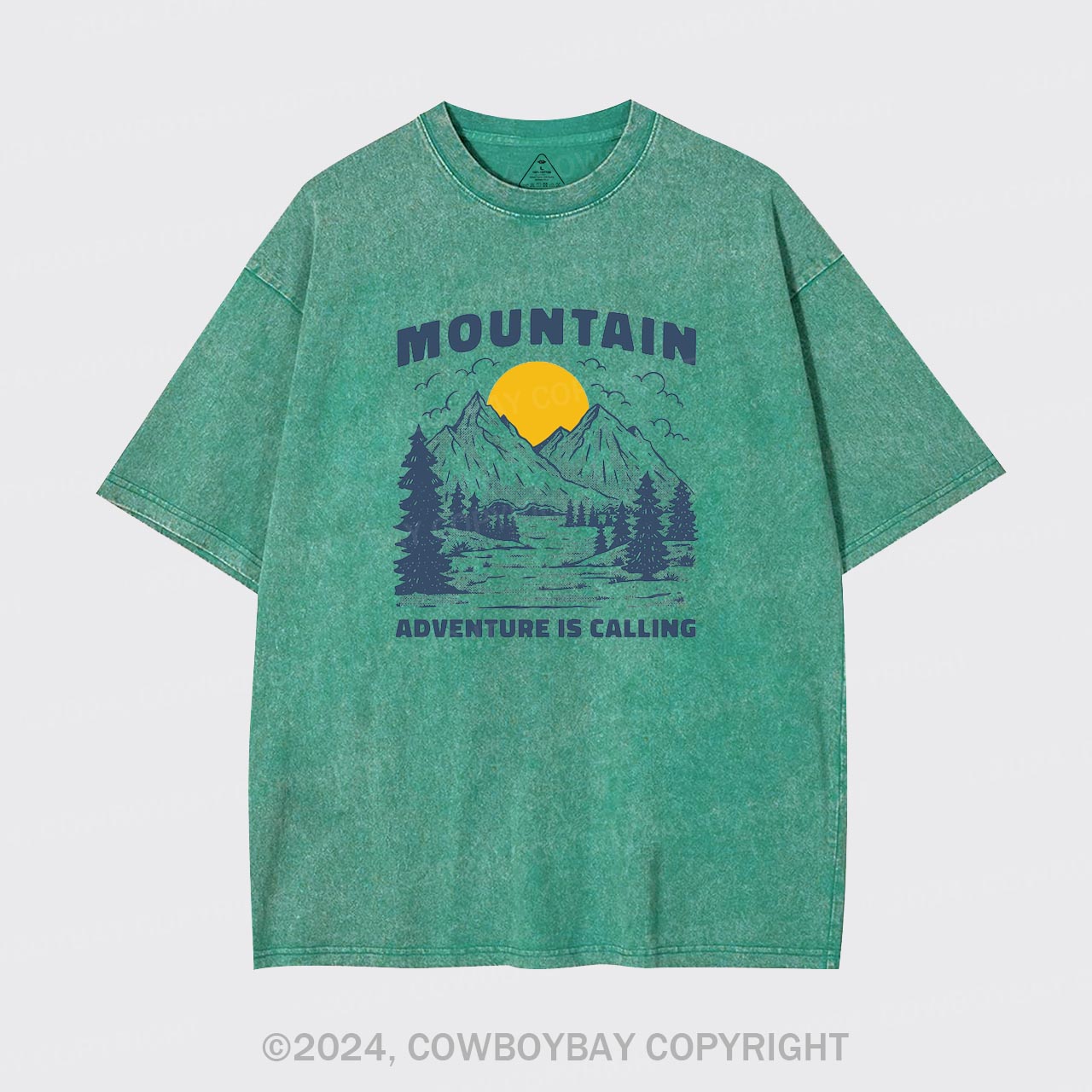 Mountain Adventure Is Calling Garment-dye Tees