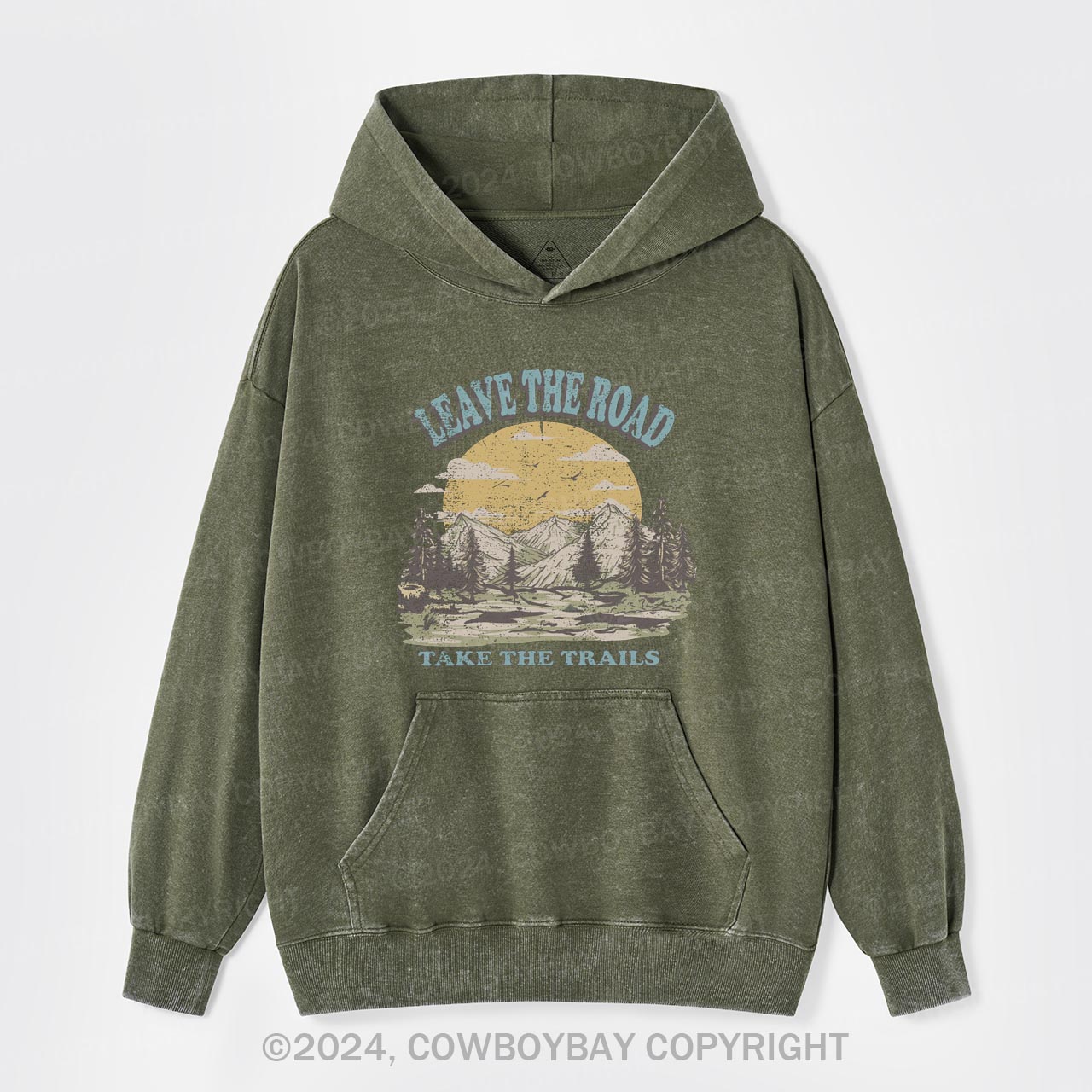 Leave the Road Take Trails Garment-Dye Hoodies
