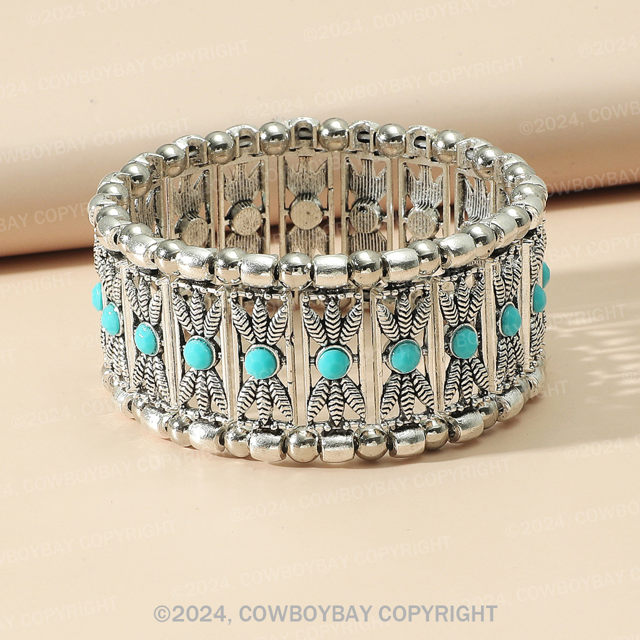 Vintage Resin Stretch Bracelet