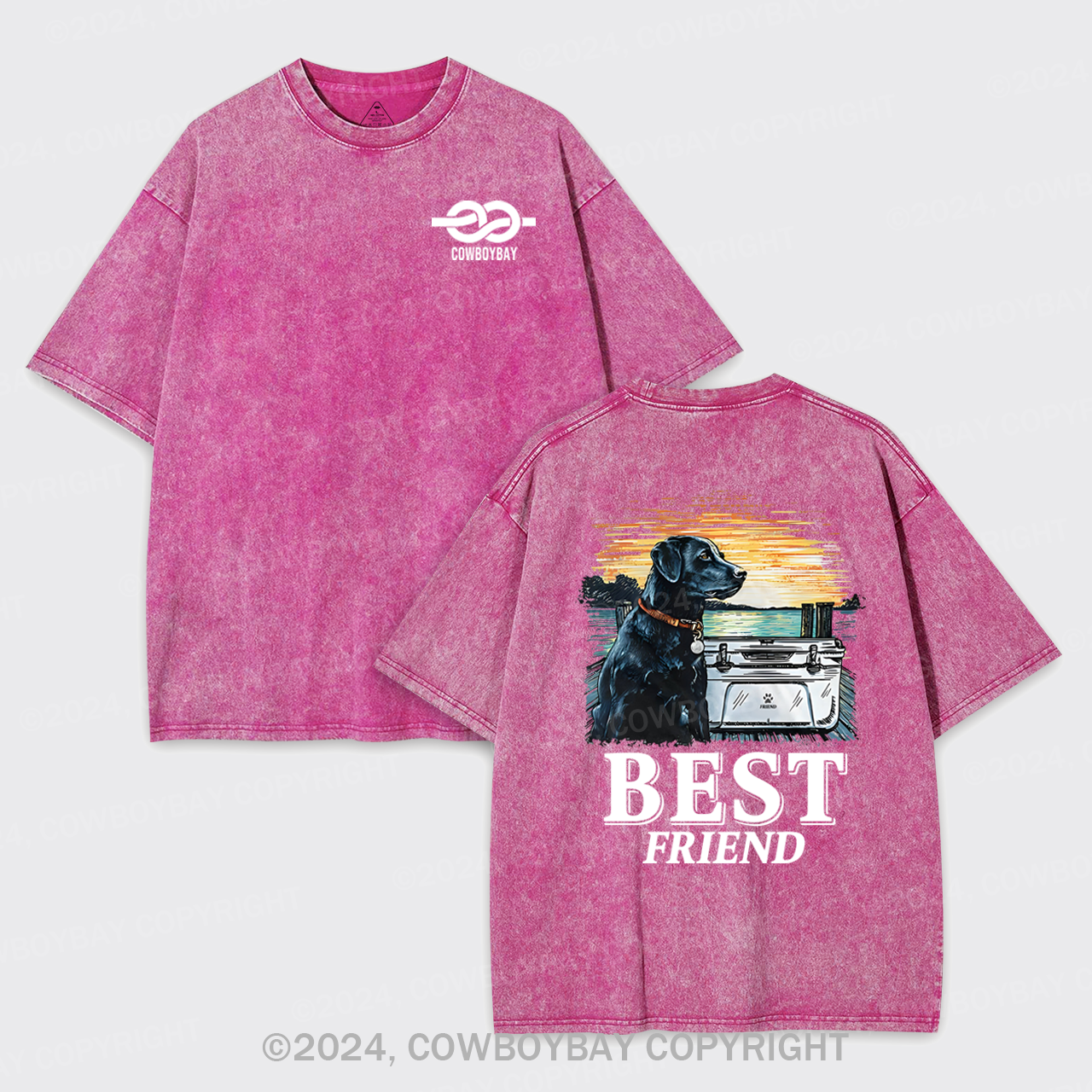 With Best Friend Garment-dye Tees