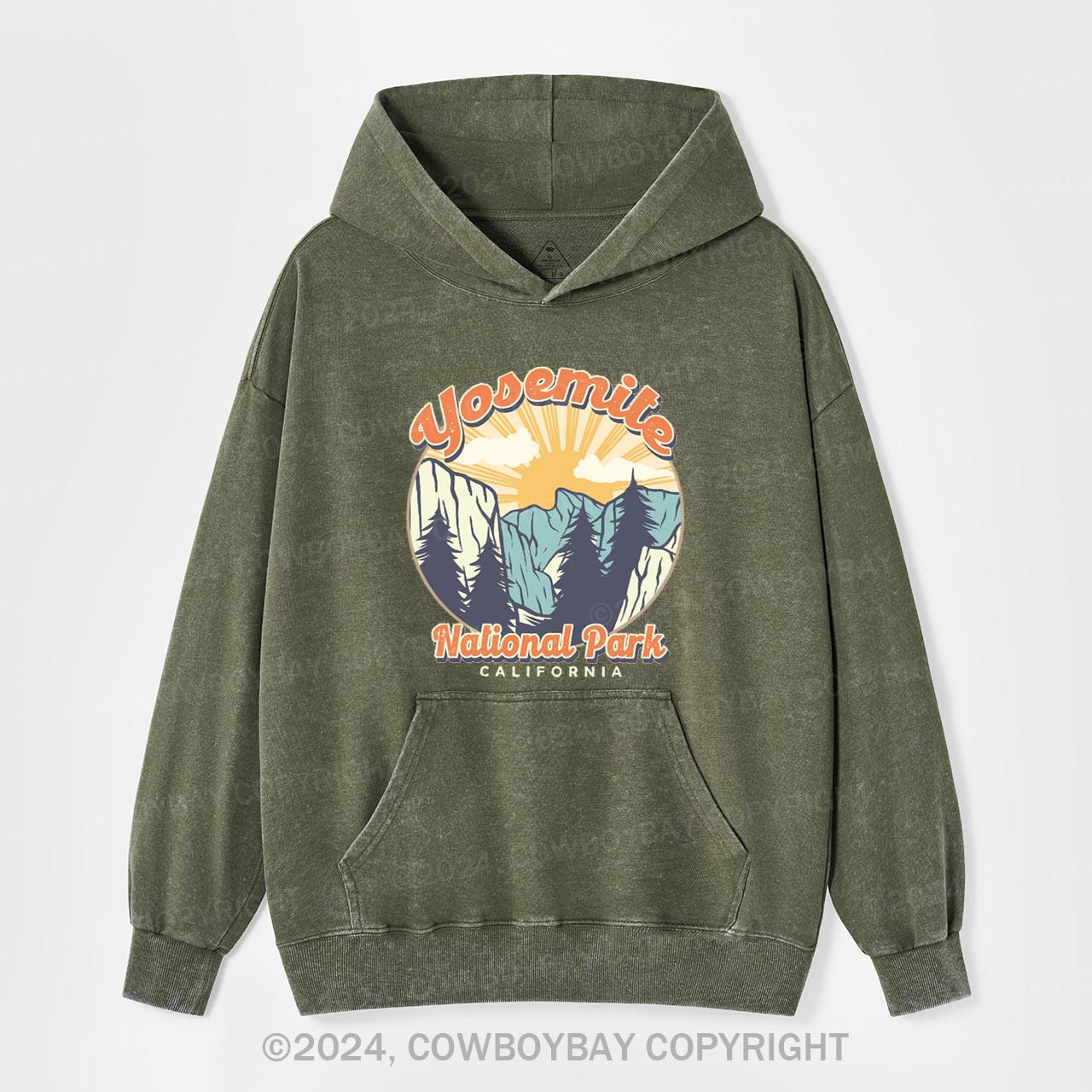Yosemite National Park Garment-Dye Hoodies