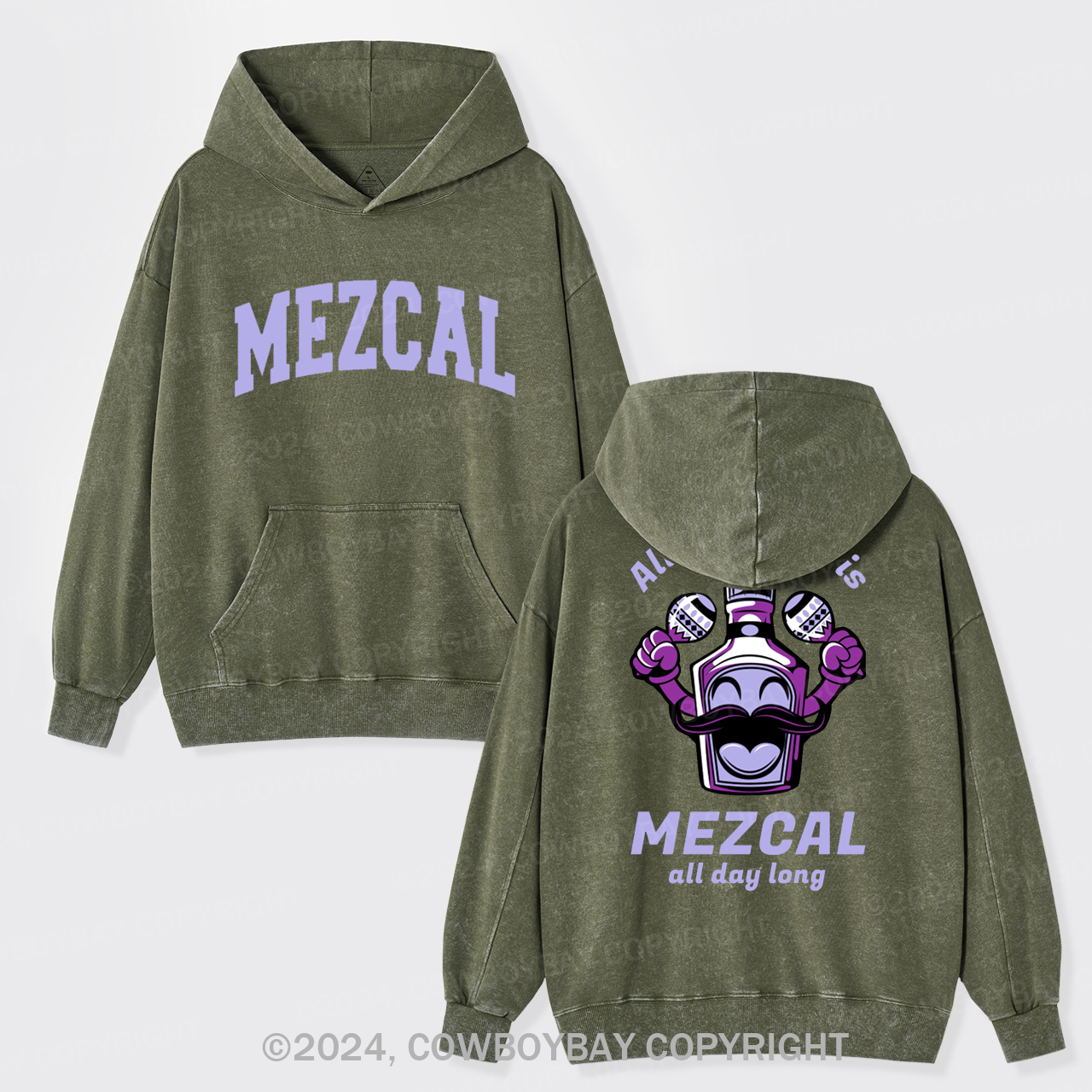 All You Need Is Mezcal Garment-Dye Hoodies