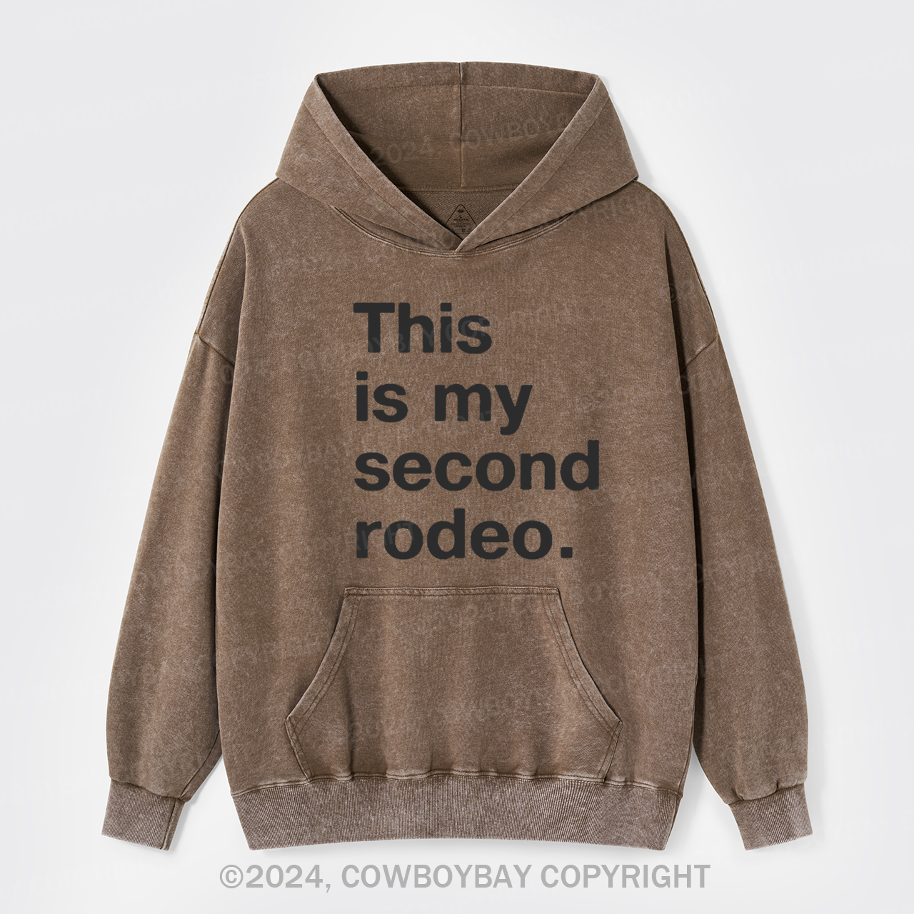 This is My Second Rodeo Garment-Dye Hoodies