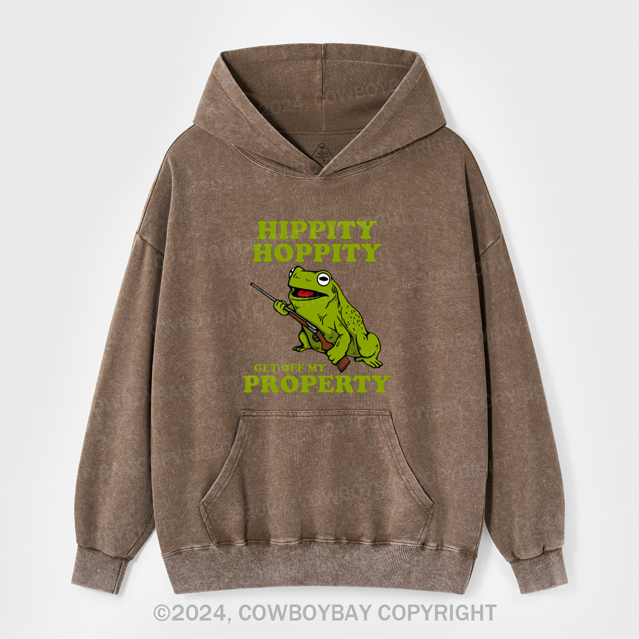 Hippity Hoppity Get Off My Property Garment-Dye Hoodies