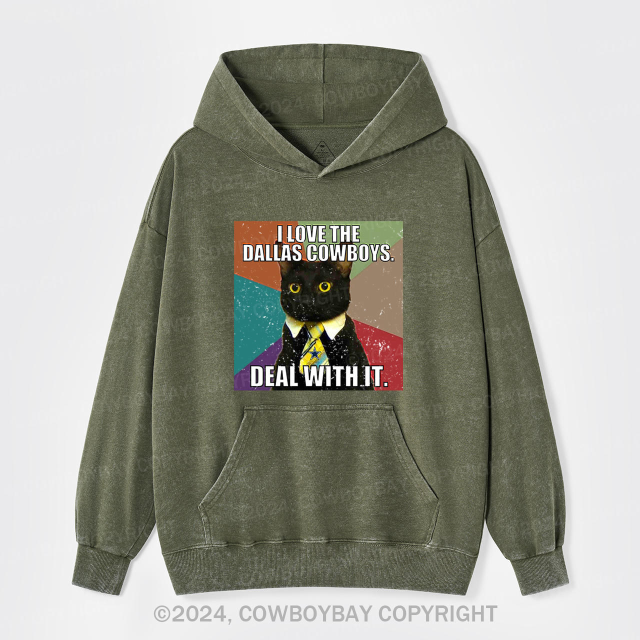 I Love The Dallas Cowboys Garment-Dye Hoodies