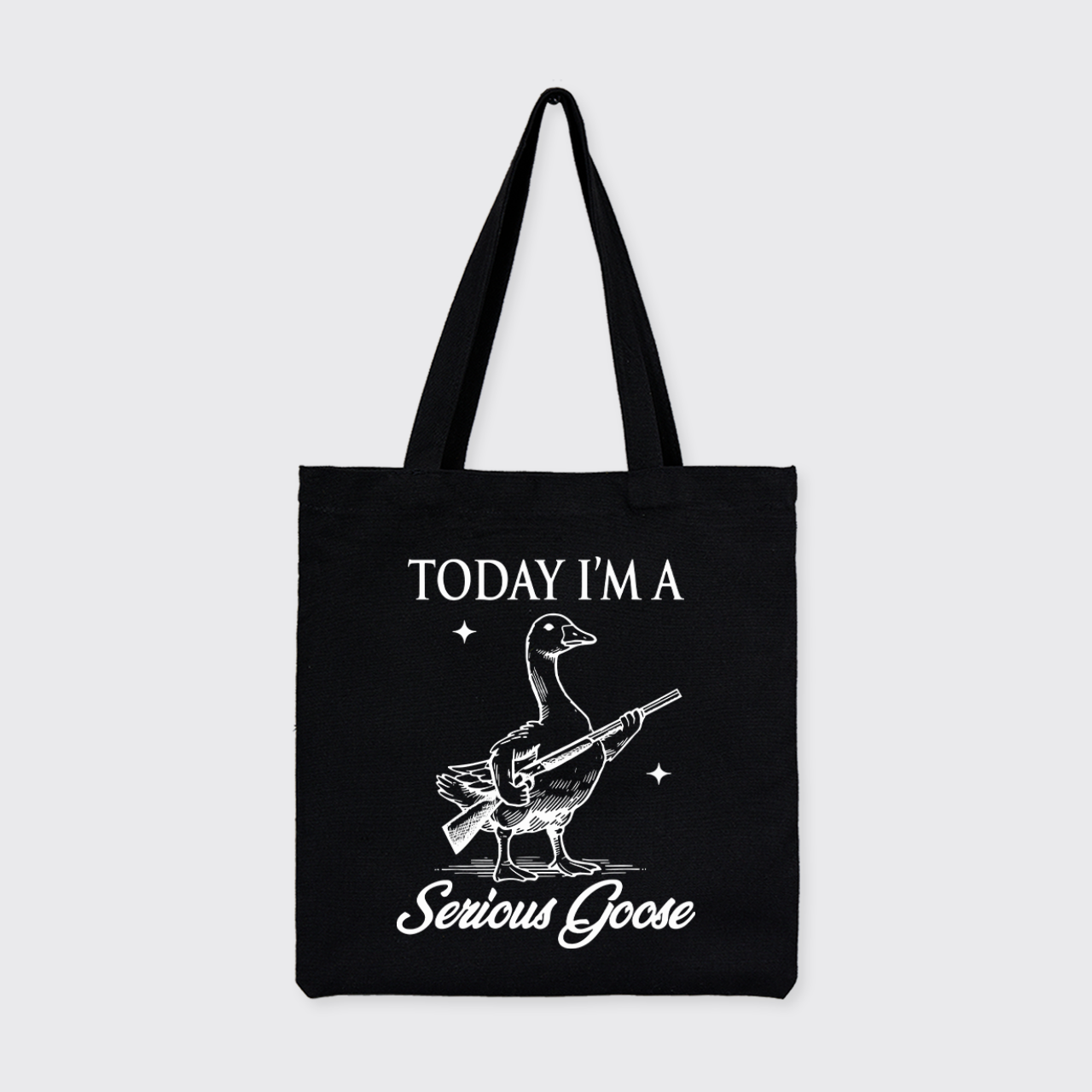 Today I'm Serious Goose_Cowboybay Canvas Tote Bag