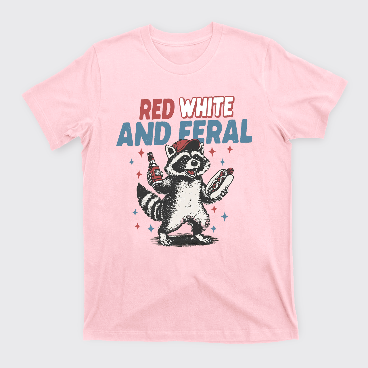 Funny Raccoon-Humorous 4th Of July T-Shirts