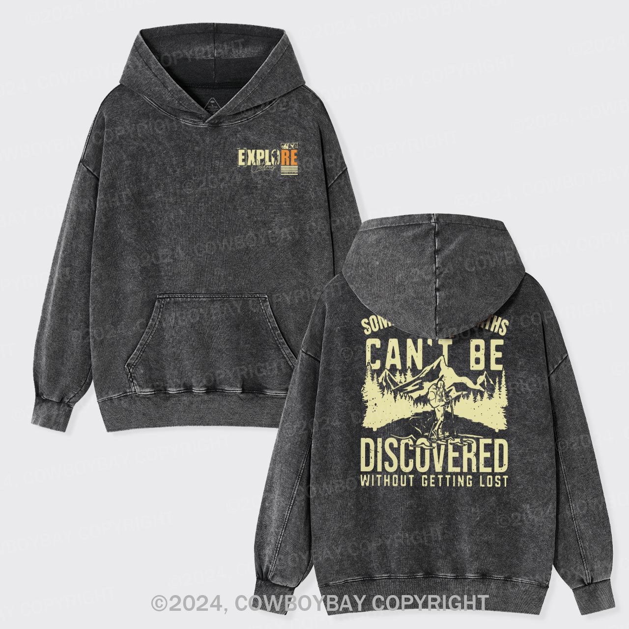 Hiker Nature Garment-Dye Hoodies