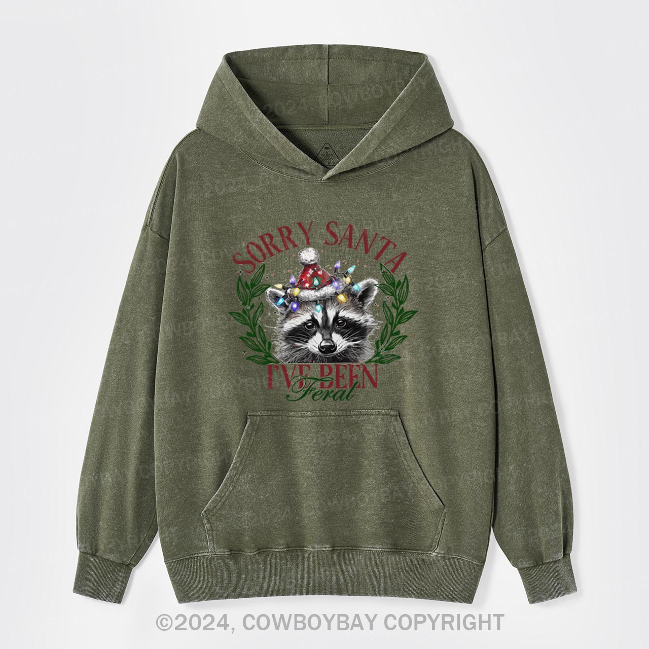 I'm Sorry, Santa, I'm So Wild Garment-Dye Hoodies