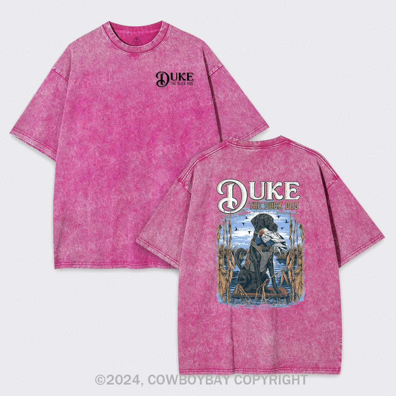 Duke The Duck Dog Garment-dye Tees