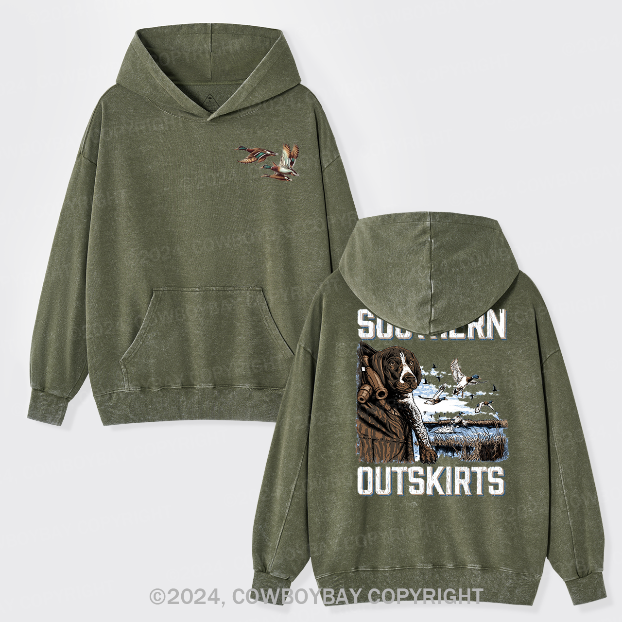 Southern Outskirts Garment-Dye Hoodies