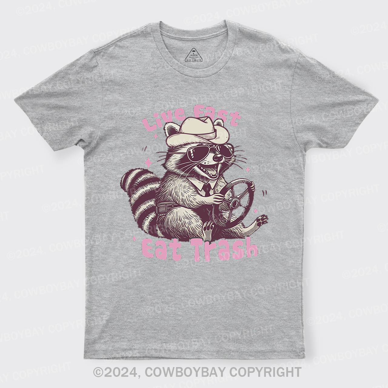 Live Fast Eat Trash Raccoon T-Shirts