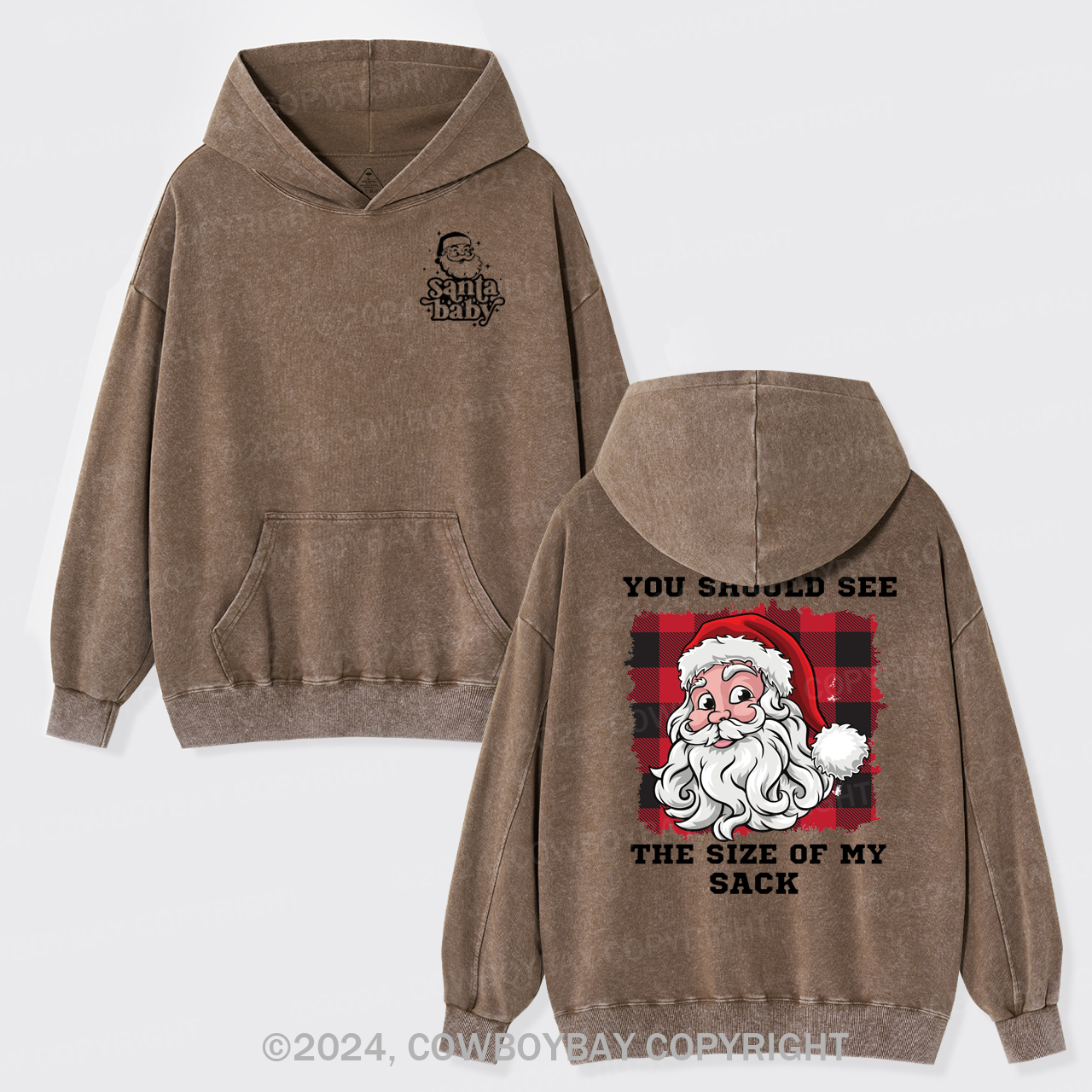 You Should See The Size Of My Sack Garment-Dye Hoodies