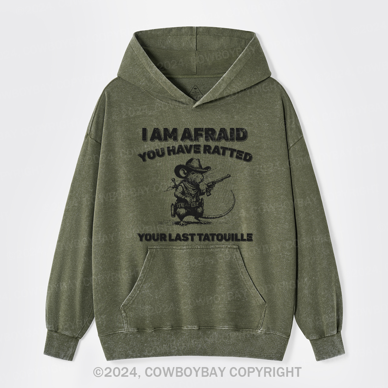You've Ratted Your Last Tatouille Garment-Dye Hoodies