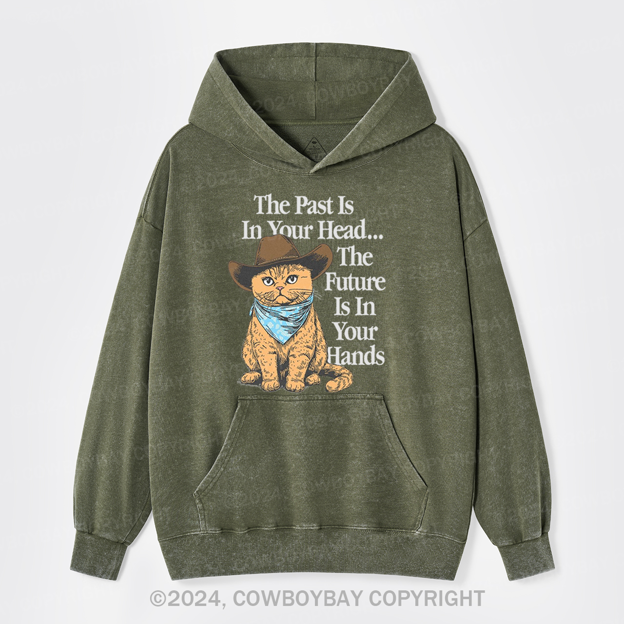 The Past Is In Your Head Garment-Dye Hoodies