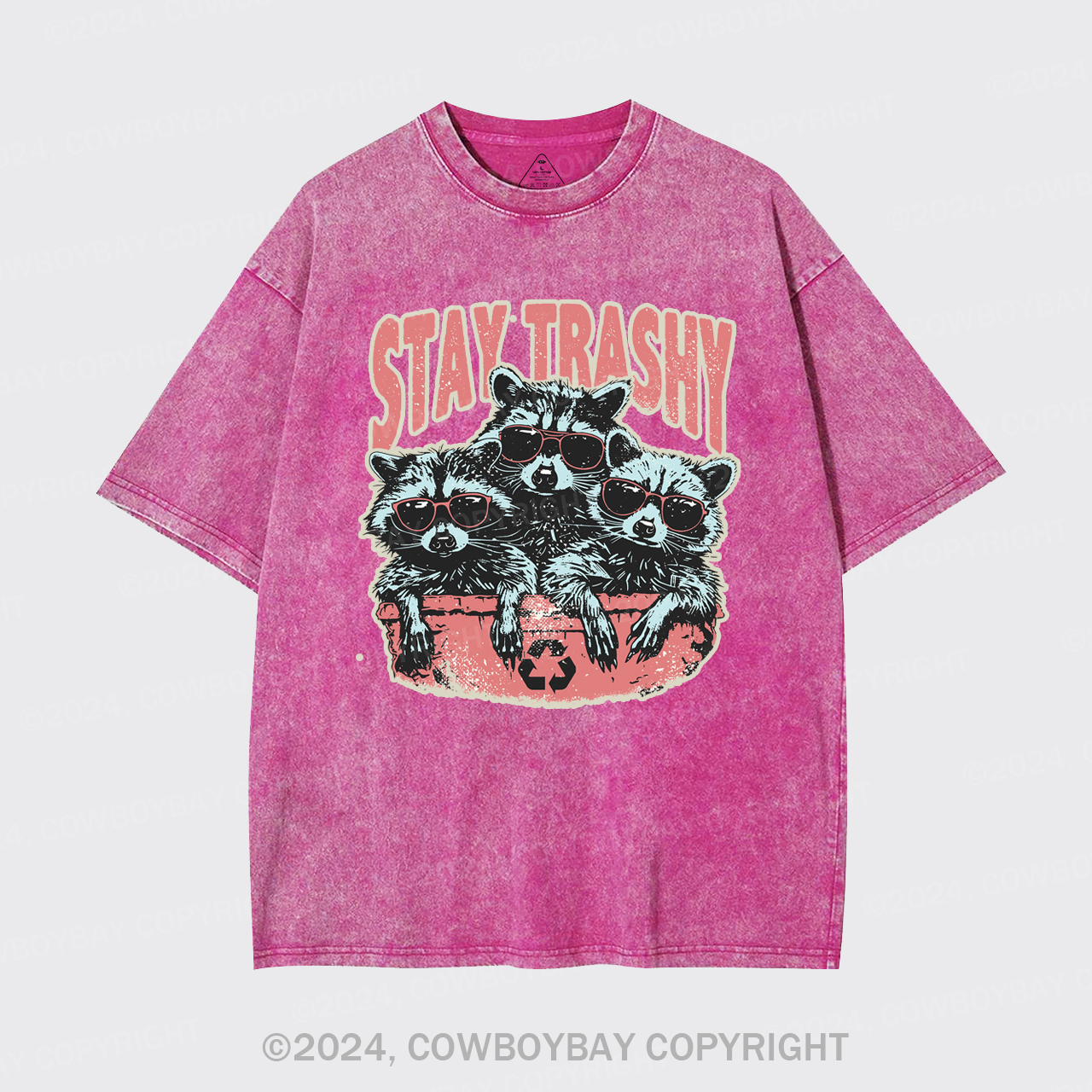 Raccoon Stay Trashy Garment-dye Tees