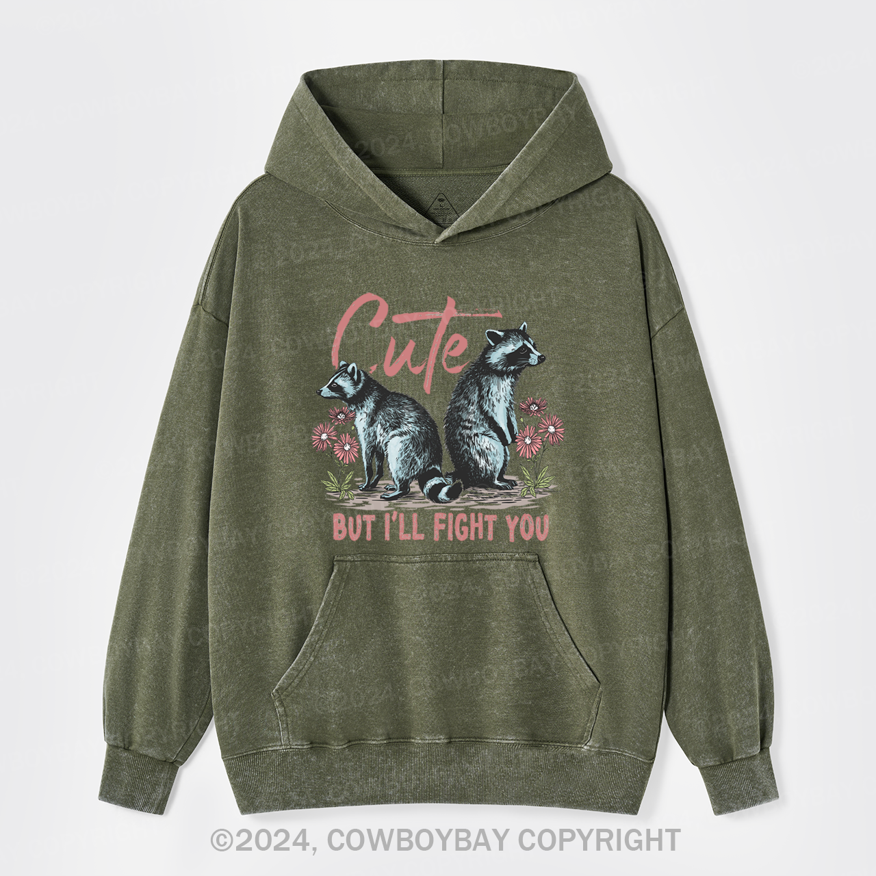 Cute But I'll Fight You Garment-Dye Hoodies
