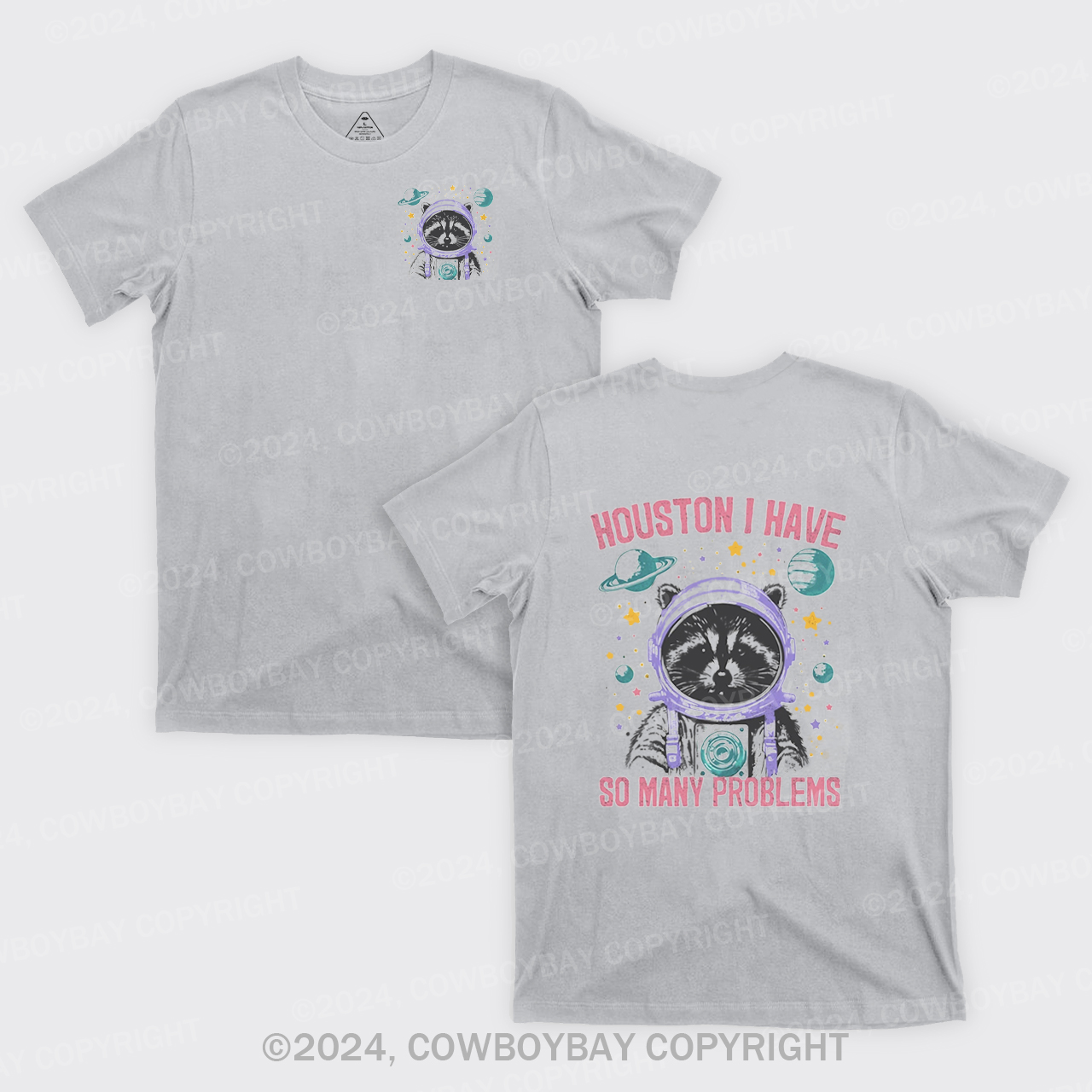 Funny Raccoon In Space T-Shirts