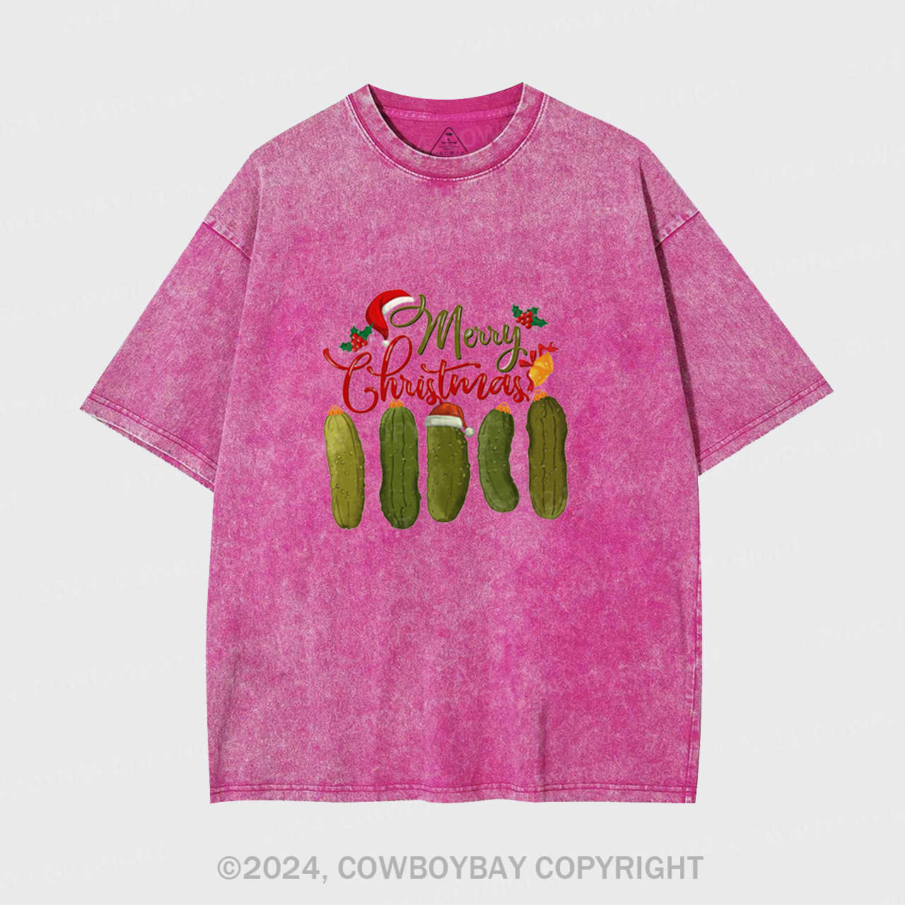 Pickles Merry Christmas Garment-dye Tees