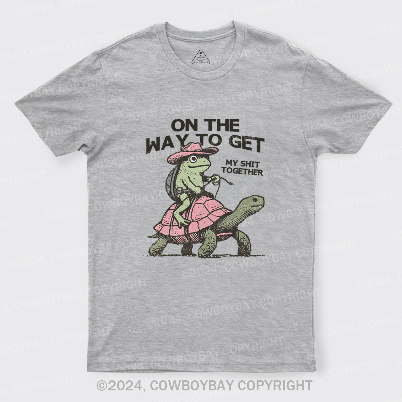Cowboy Frog On Turtle T-Shirts