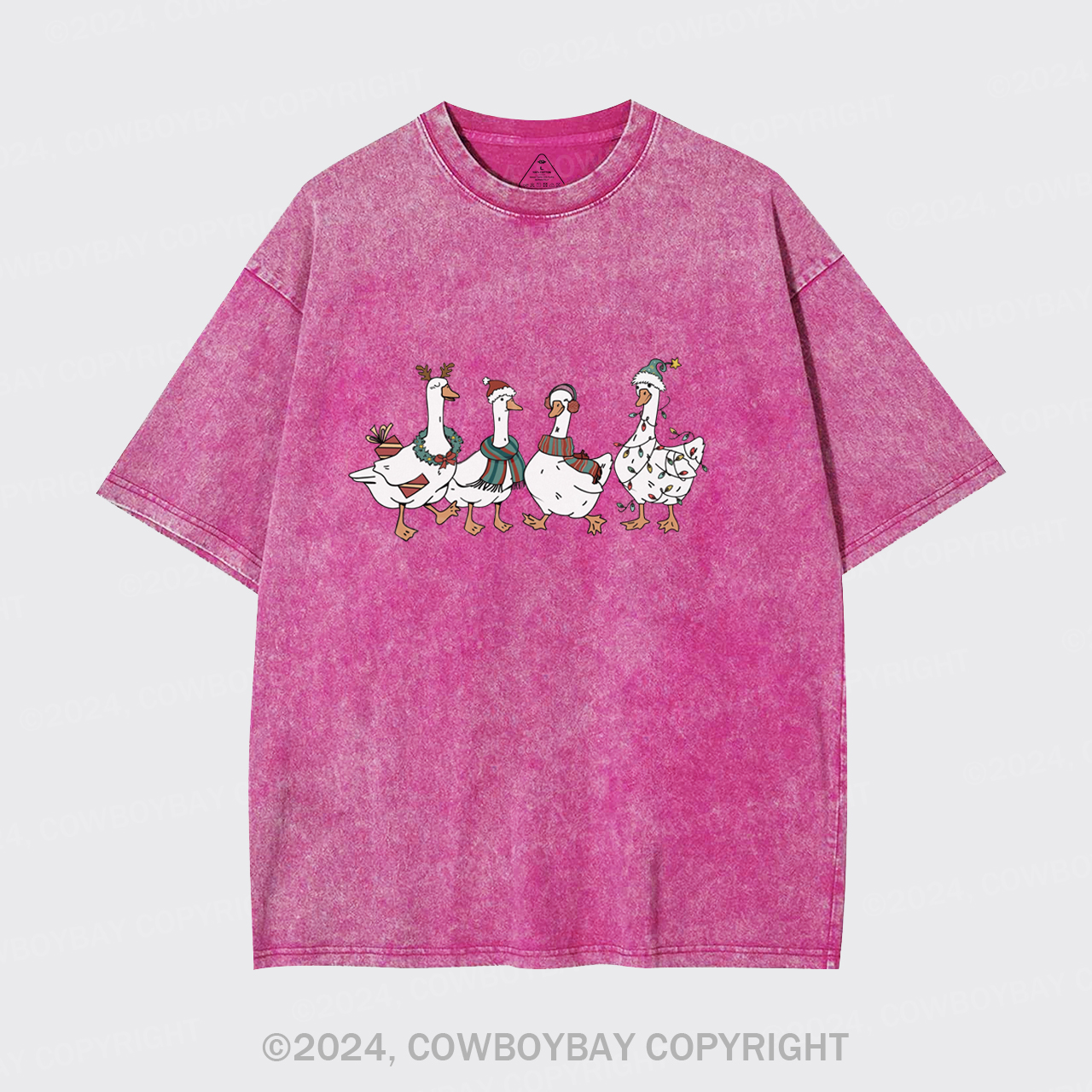 Christmas Silly Goose Garment-dye Tees
