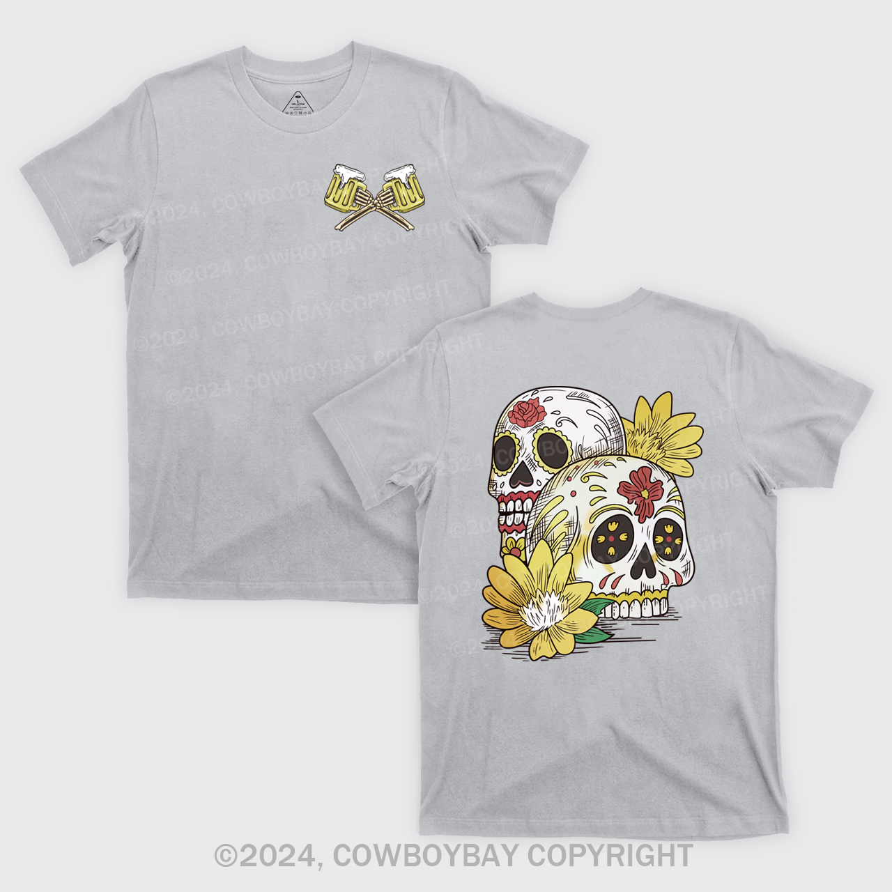 Beer Skull Montage T-Shirts