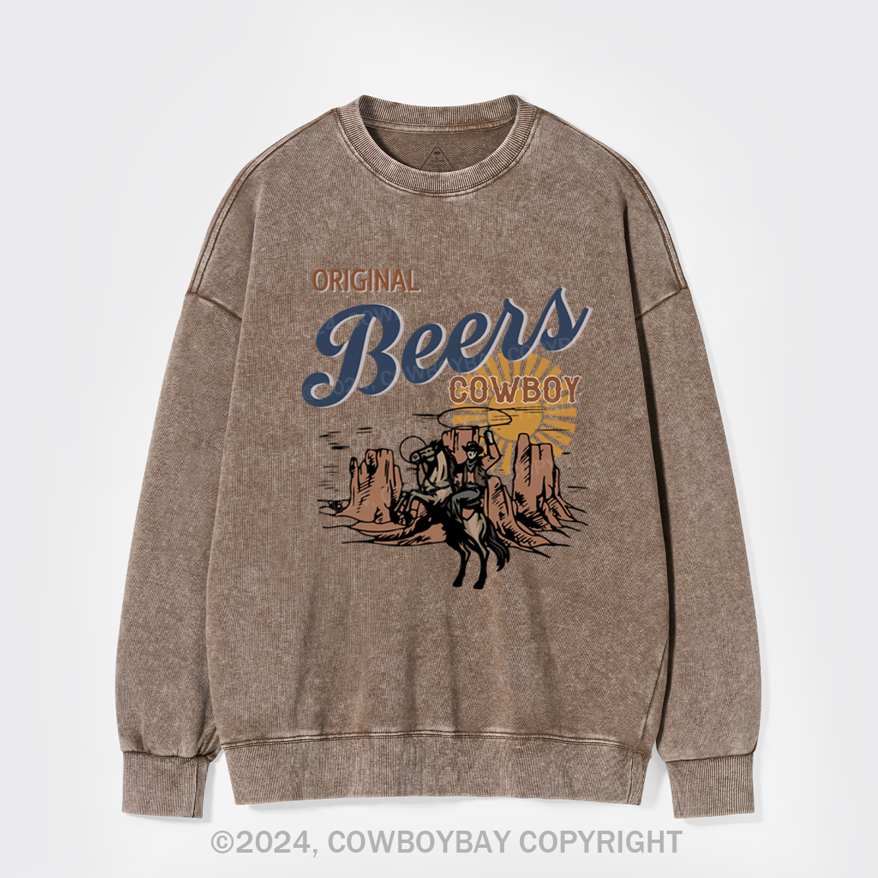 Original Beers Cowboy Washed Sweatshirts