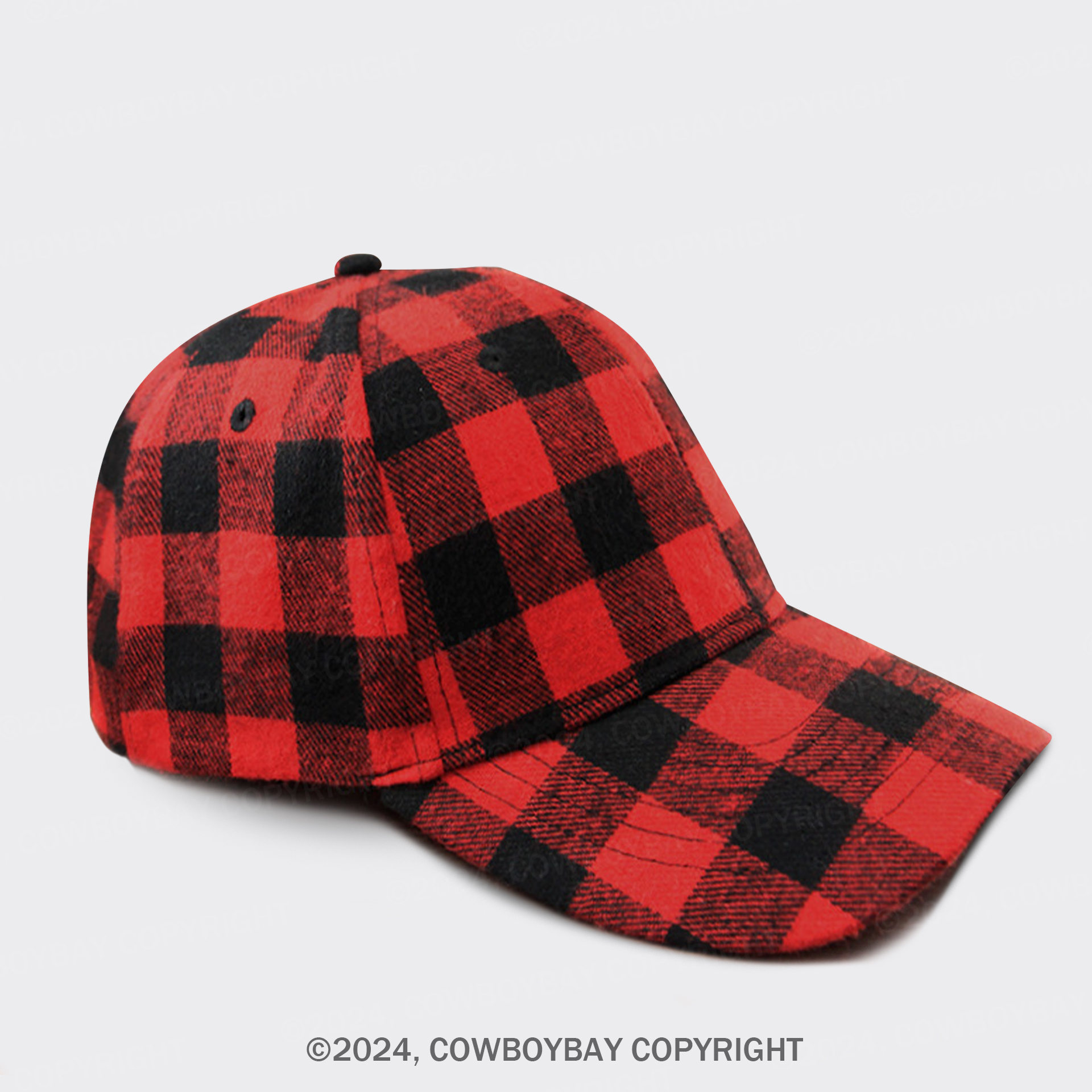 Vintage Plaid Baseball Cap