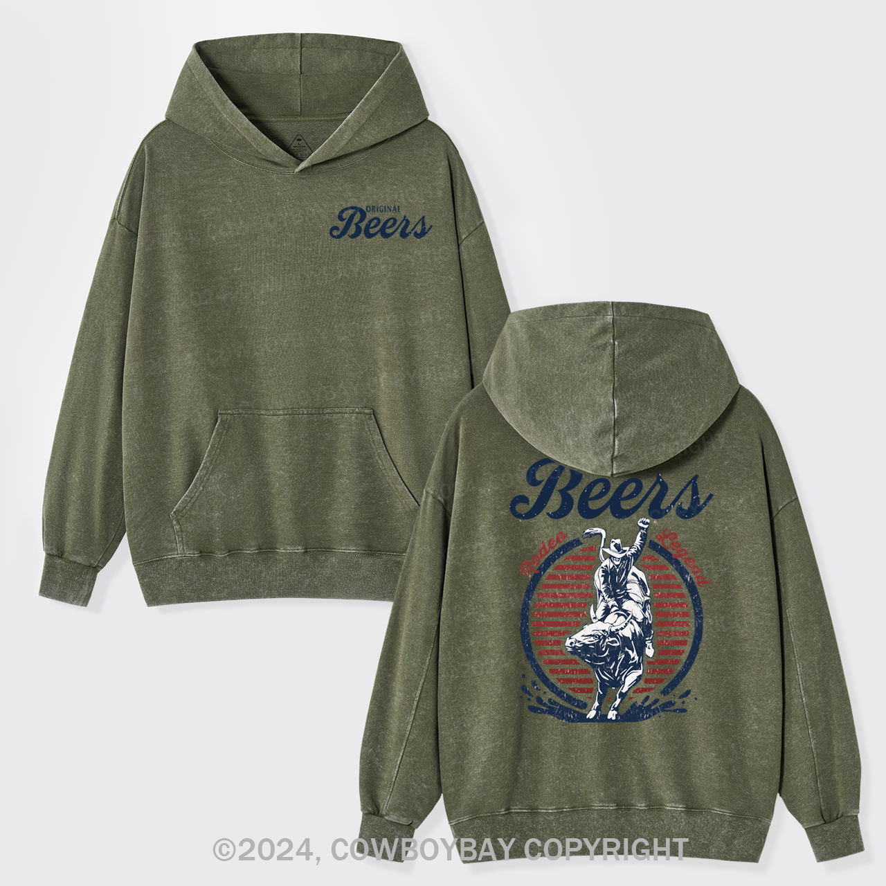 Original Coors Rodeo Legend Garment-Dye Hoodies