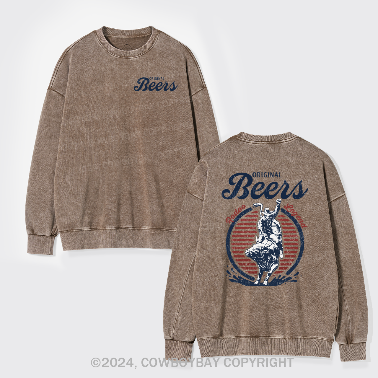 Original Beers Rodeo Legend Washed Sweatshirts