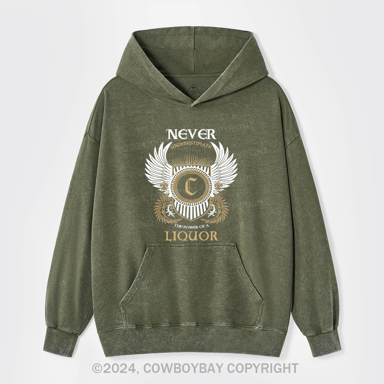 The Power Of C Garment-Dye Hoodies