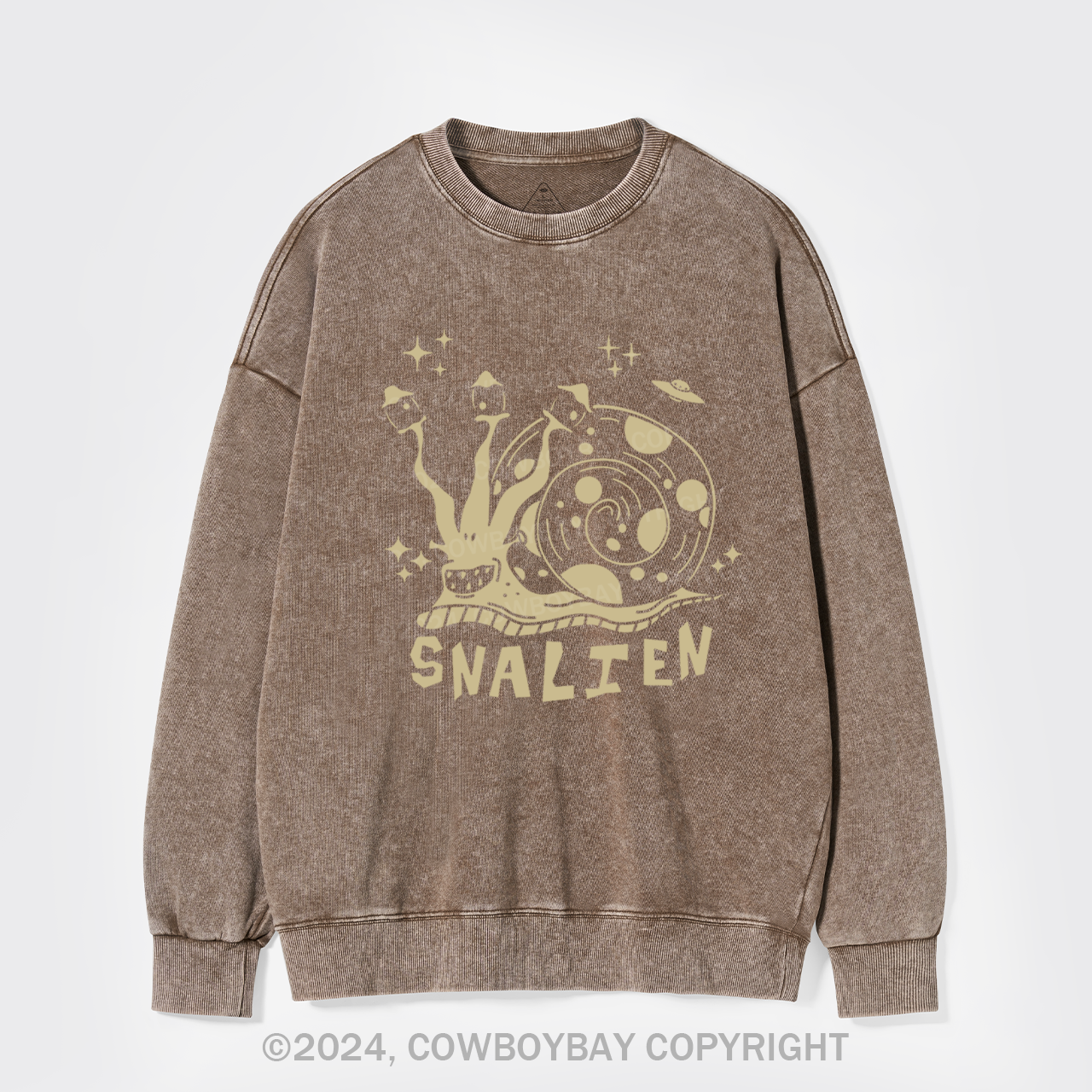 Alien Snail Washed Sweatshirts