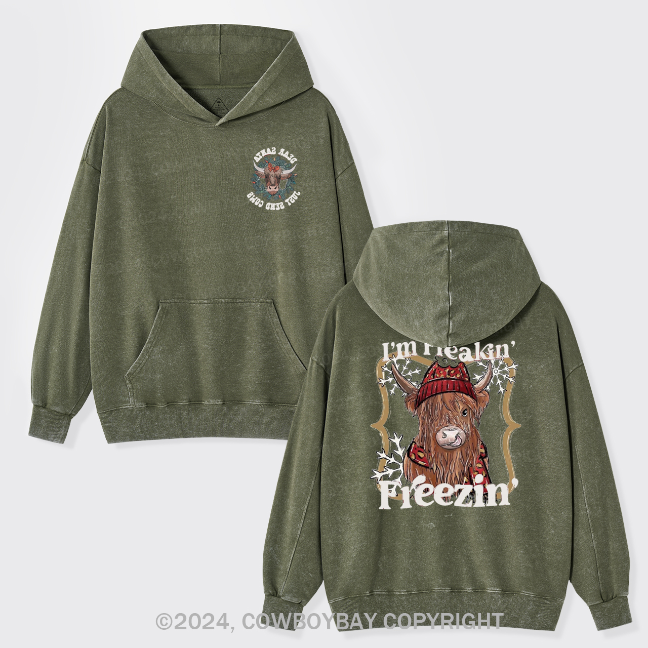I'm Freakin' Freezin' Garment-Dye Hoodies