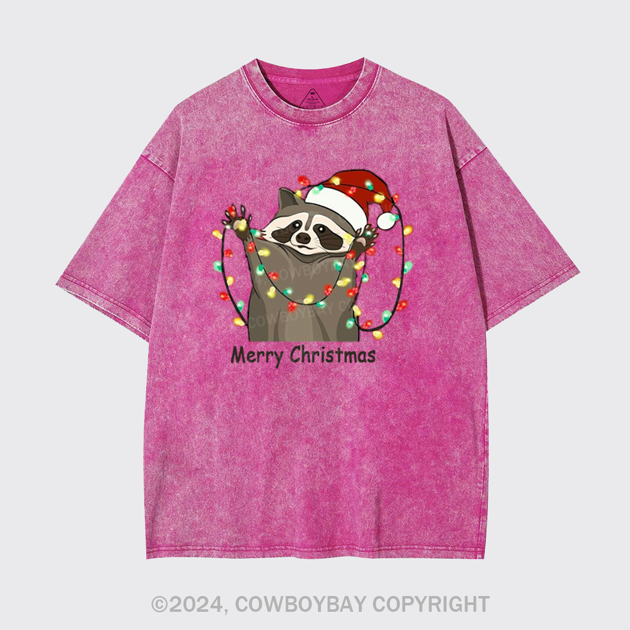 Christmas Racoon Garment-dye Tees