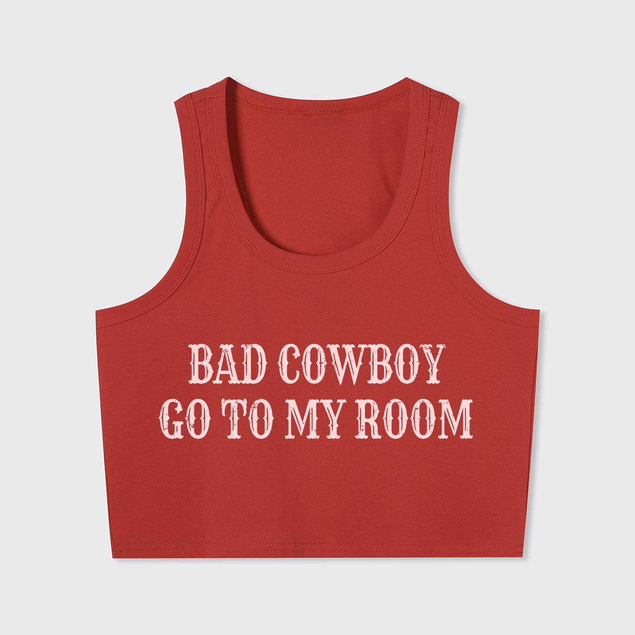 Bad Cowboy Go To Room Tank Top