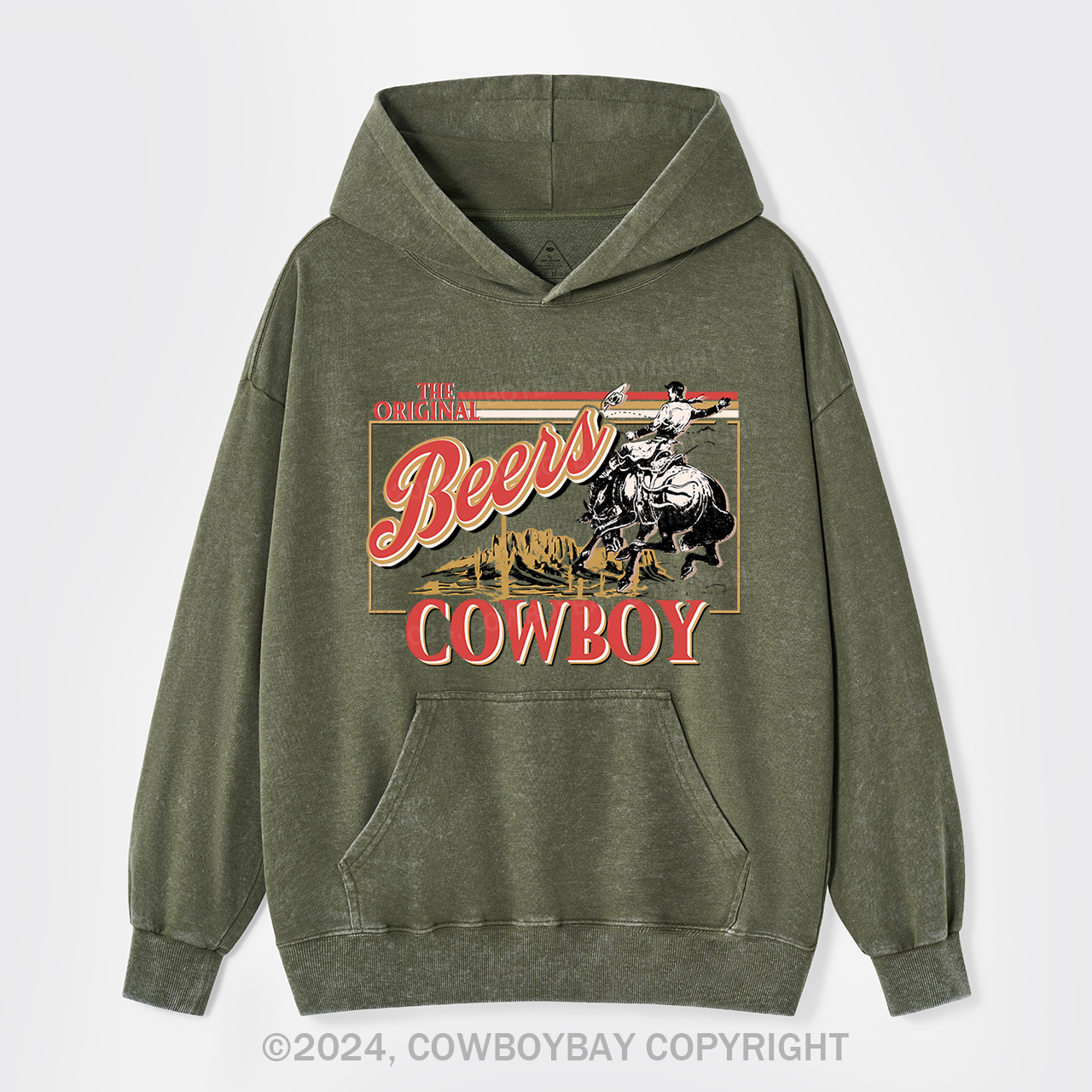 Coors,The Rodeo of Cowboy Garment-dye Hoodies